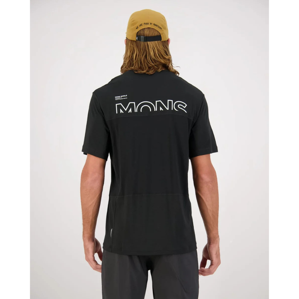 Mons Royale Mens Tarn Merino T-Shirt Logo