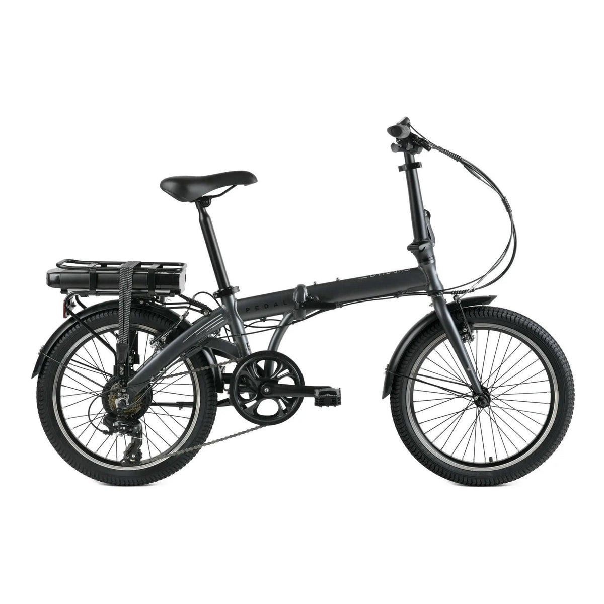 Pedal Dynamo 3 Charcoal Folding E-Bike