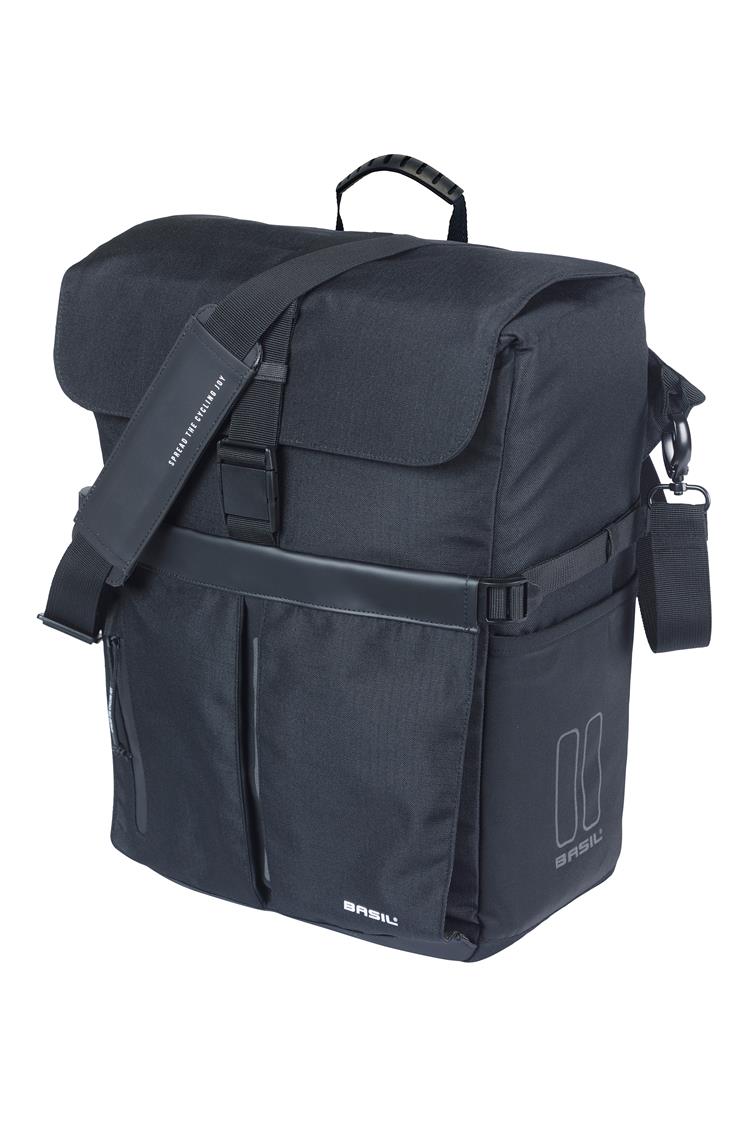 18426 Basil Move commuter bicycle bag MIK hooks bl