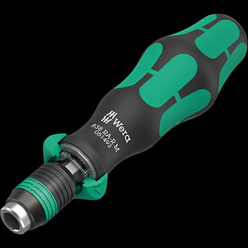 Wera Tools 838 RA-R M Bitholding screwdriver with ratchet functionality, 1/4"
