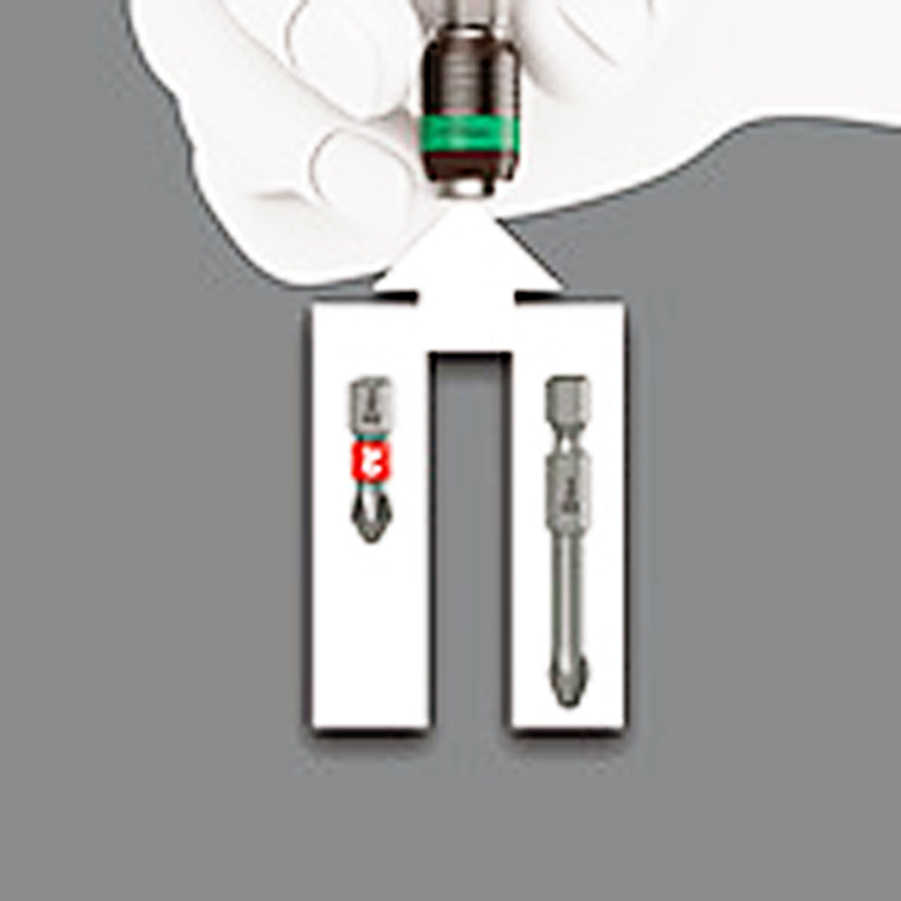 Wera Tools 838 RA-R M Bitholding screwdriver with ratchet functionality, 1/4"", 15-piece ratchet screwdriver set

