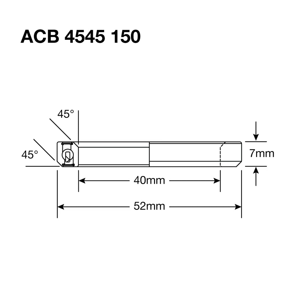 Enduro HS Bearing 1.5" 40 x 52 x 7 45x45° BO