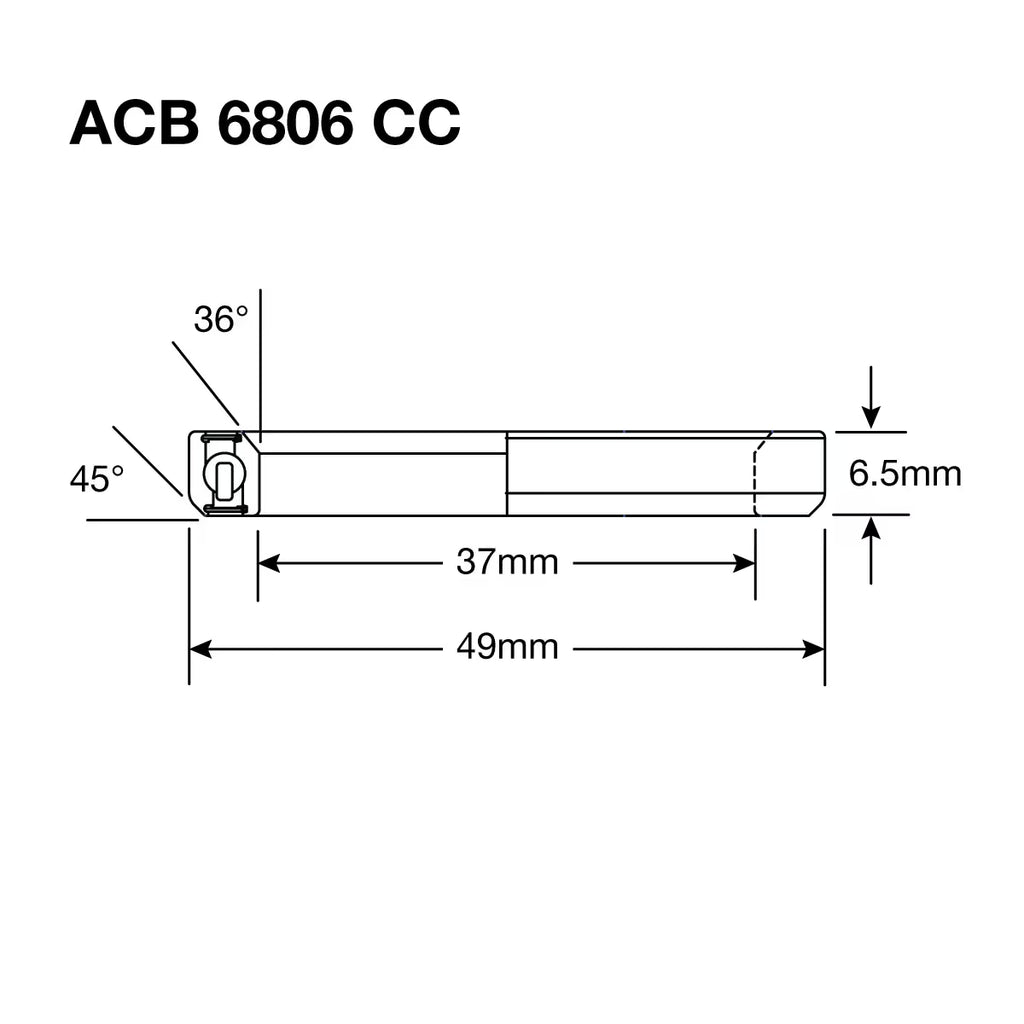 Enduro HS Bearing 1.375" 37 x 49 x 6.5 36x45° BO