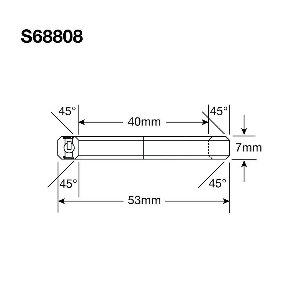 Enduro HS Bearing 1.5" 40 x 53 x 7 45x45° SS