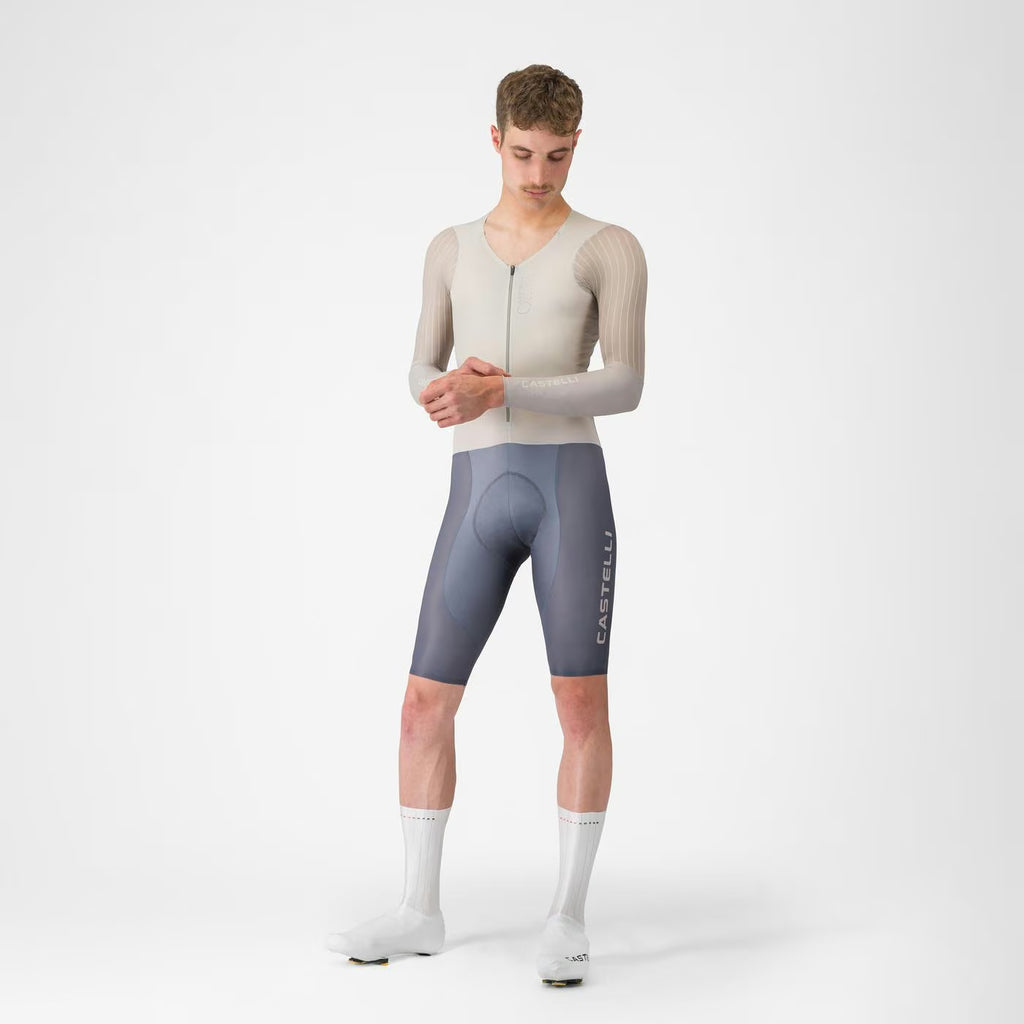 Castelli Speedsuit Body Paint V TT Men's Silver Moon/Clay/Smoky Gray