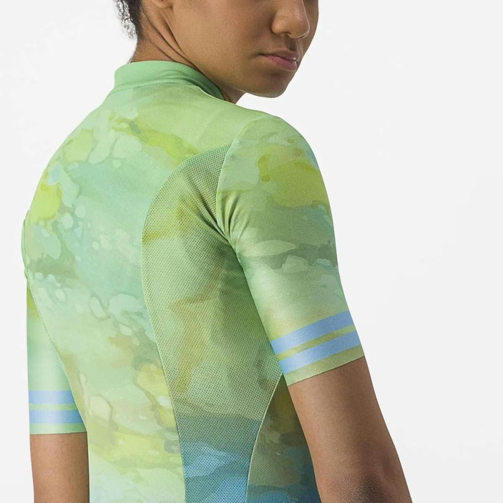 Castelli Marmo Jersey Women's Multicolour Baby Blue