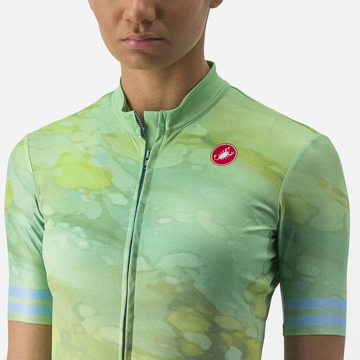 Castelli Marmo Jersey Women's Multicolour Baby Blue