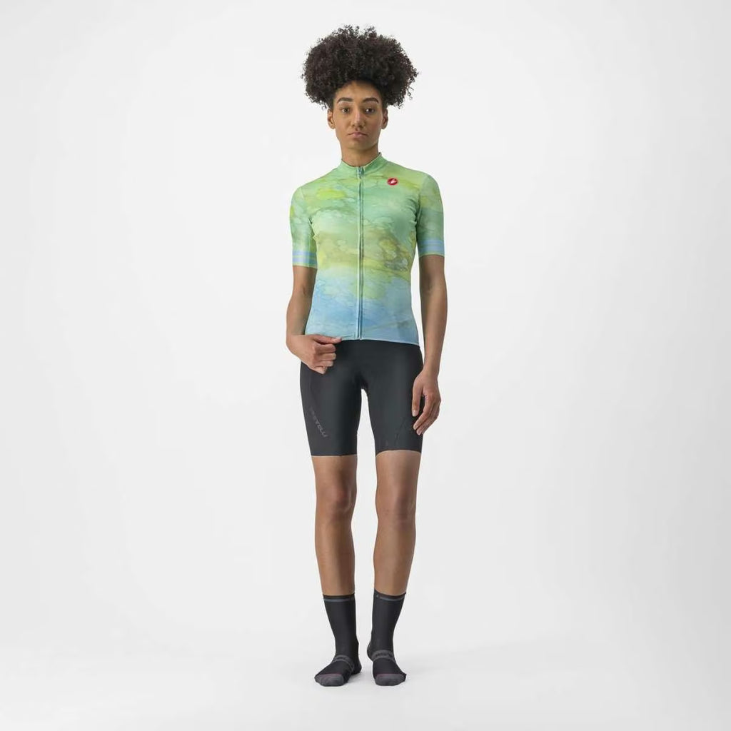 Castelli Marmo Jersey Women's Multicolour Baby Blue