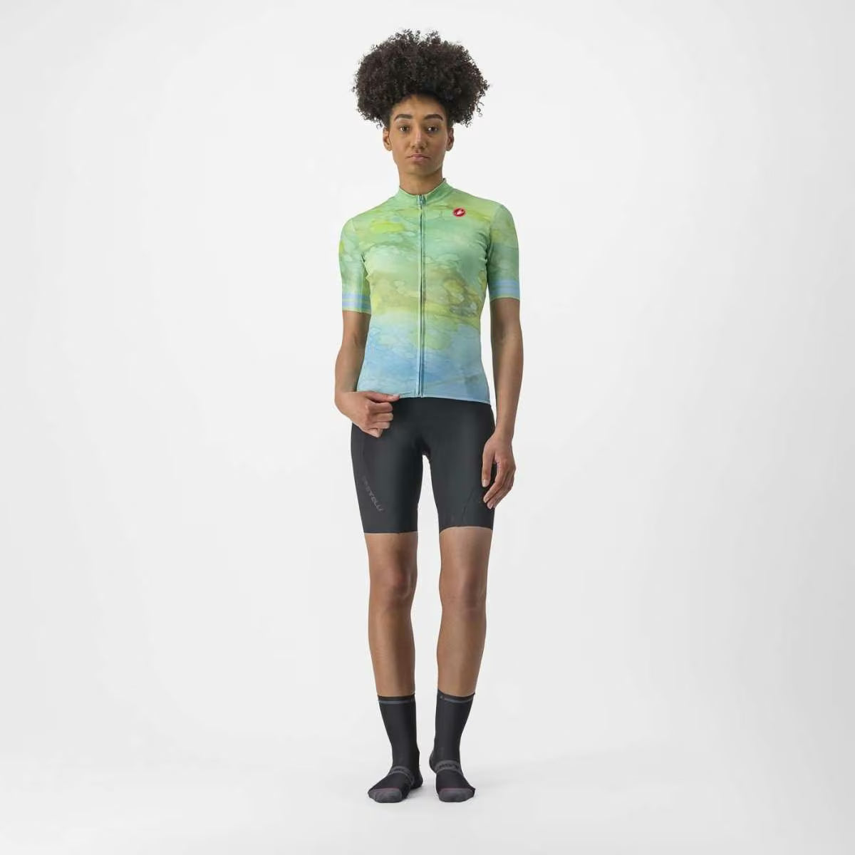 Castelli Marmo Jersey Women's Multicolour Baby Blue
