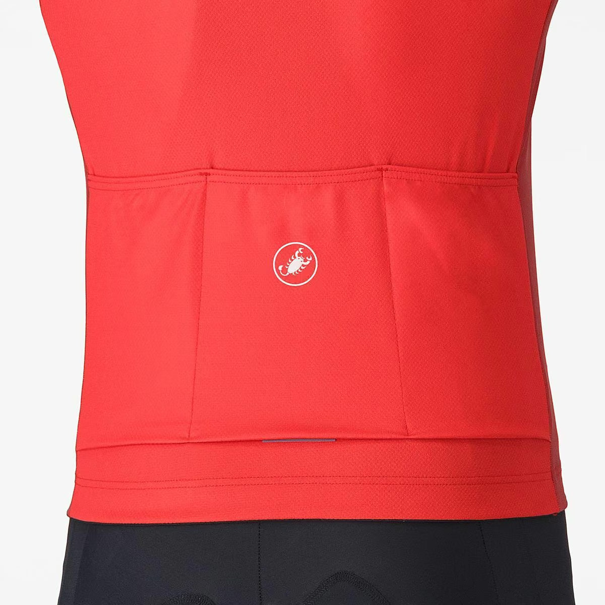 Castelli Entrata 6 Jersey Red/Smoky Gray - Silver Gray