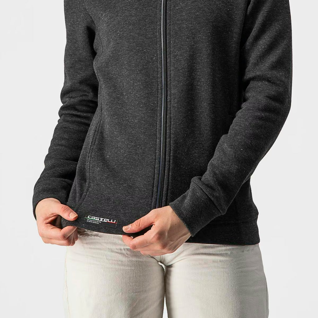 Castelli Milano Full Zip Fleece Women's Light Black