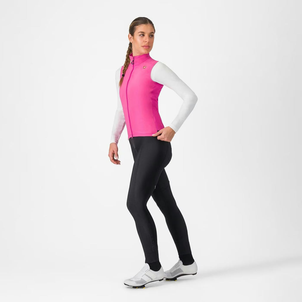 Castelli Espresso Vest Women's Violet Pink / Dary Gray