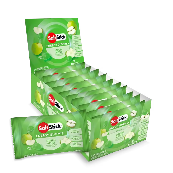 Saltstick Green Apple Energy Gummies