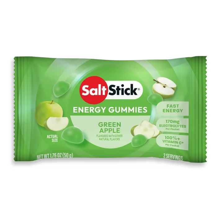 Saltstick Green Apple Energy Gummies