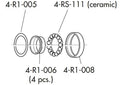 Fulcrum Part R0-150 Hub Rebuild Kit