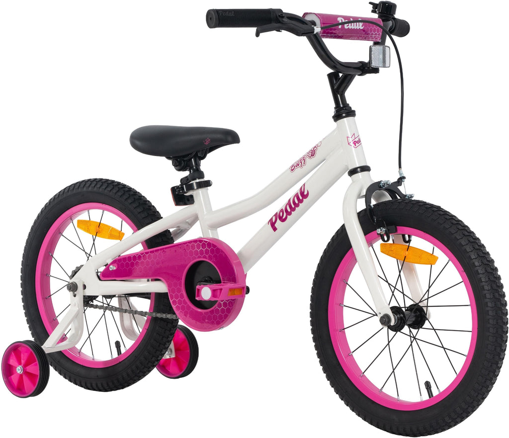 Pedal Buzz 16" White Pink